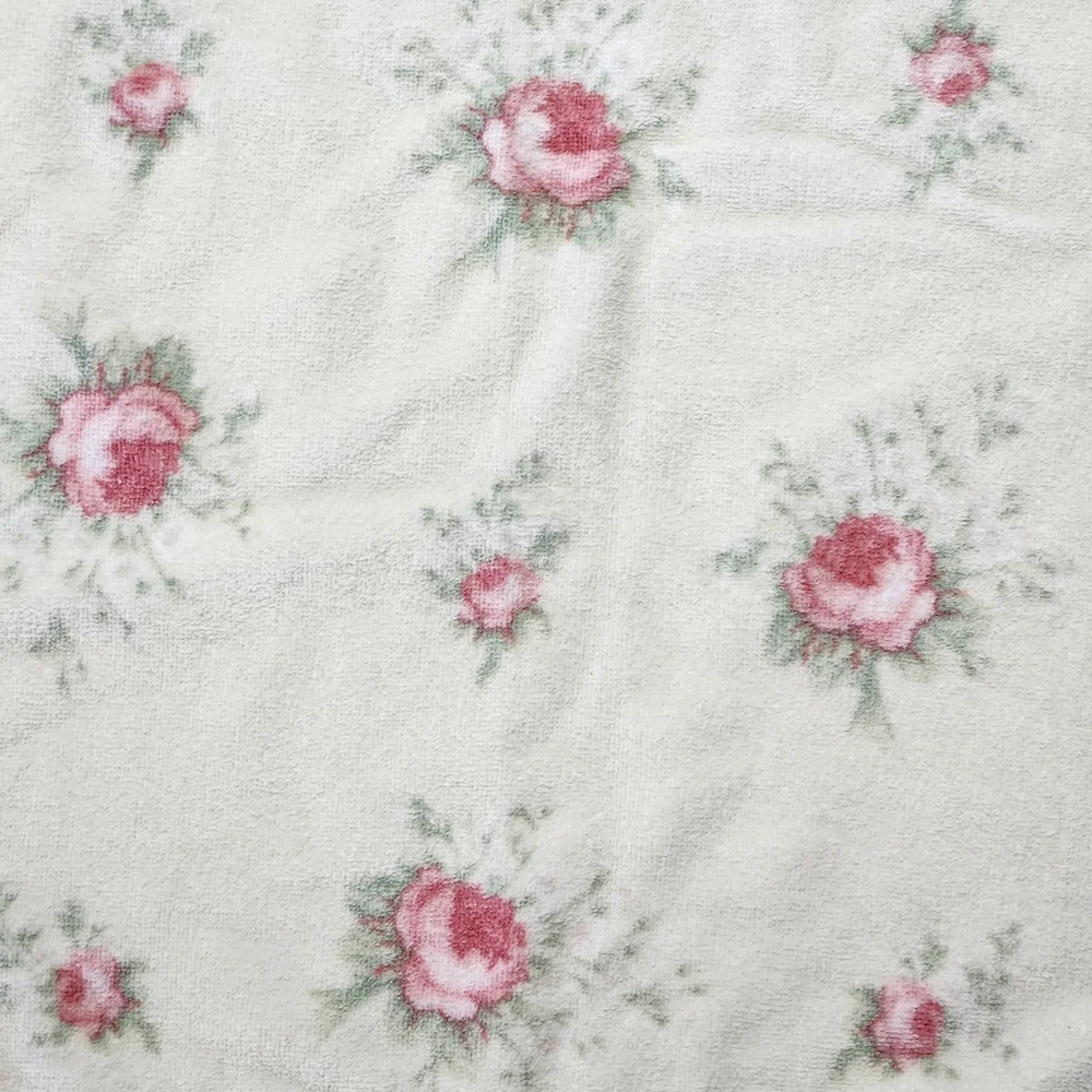 Laura Ashley Rosebud Scatter Bath Towel • 100% Cotton